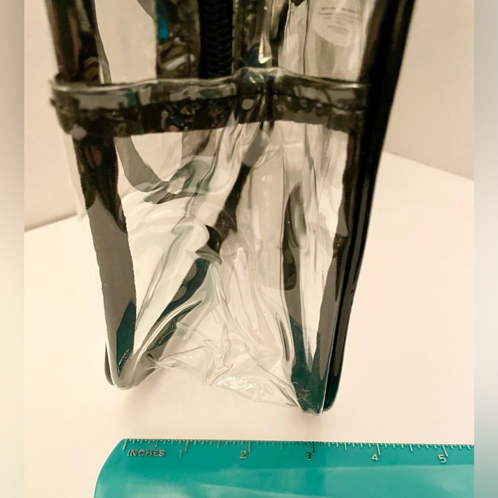 Large Clear Stadium/Concert/Festival Tote Bag with Black Trim NWT - Picture 7 of 10